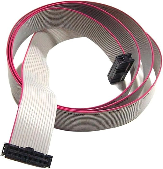 Kit Connettori Elettrici per Scheda Micronova Stufa a Pellet, Connettore 16 Poli con Cavo Flat Lungo 118 cm per Collegamento Tastiera o Display alla Centralina Elettronica di Molte Stufe